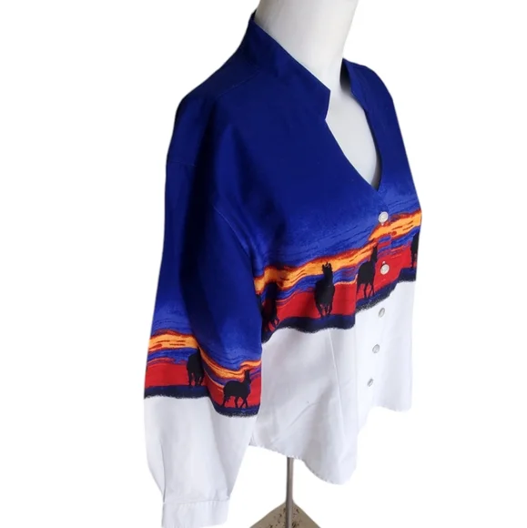 Wrangler Vintage Cowgirl Western Long Sleeve Shirt. Large. - Picture 7 of 13